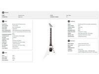 Jackson American Series Rhoads RR24 Ebony Fingerboard Snow White Jackson American Series Rhoads RR24 Ebony Fingerboard Snow White